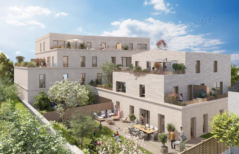 apppartement neuf nantes saint-donatien aventim résidentiel jardin et terrasse